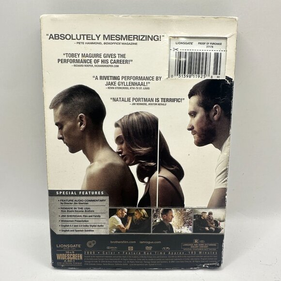 Brothers DVD Movie LionsGate Drama Rated R Widescreen NTSC Tobey Maguire - Picture 3 of 6